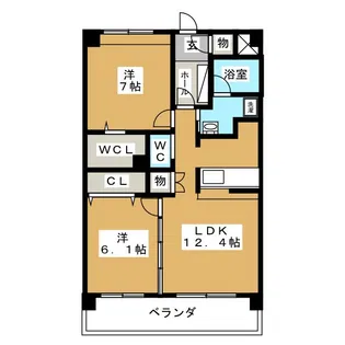 Palais Robert【1階】の間取り