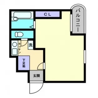 miraizu皆実【2階】の間取り