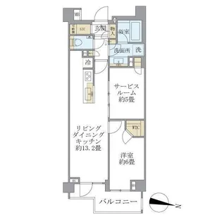 オープンレジデンシア千駄木ヒルズ【4階】の間取り