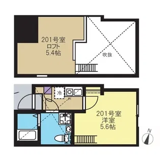 リスタ保土ヶ谷【2階】の間取り