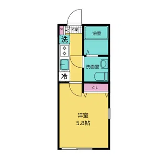 アビュータス横浜【1階】の間取り