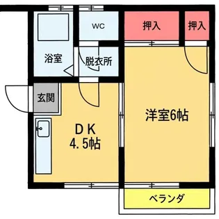 第2コーポダイエー【2階】の間取り