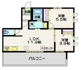 トゥールモンド【3階】の間取り