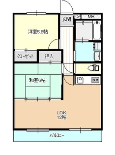 グリーンヴィレッジ【2階】の間取り