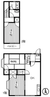 クノッソスB棟【1階】の間取り