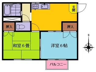 パークハイツ【1階】の間取り