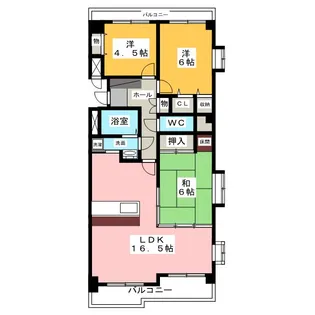 ライオンズマンション浅間町南【11階】の間取り