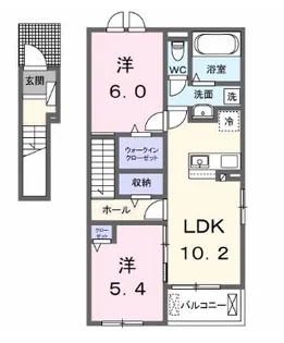 クラール野市A【2階】の間取り