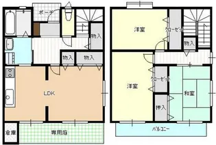 広島県広島市東区中山新町3【一戸建】の間取り