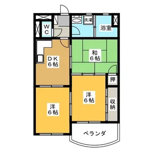 グリーンハイツ那加【2階】の間取り