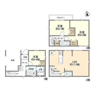 埼玉県さいたま市桜区田島4【一戸建】の間取り