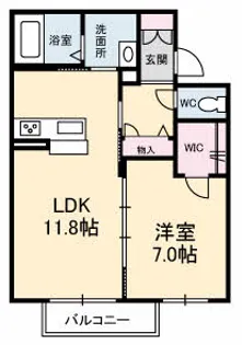グリーンヒルズ黒石【1階】の間取り