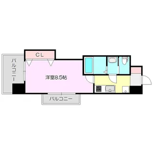 Luxe新大阪EAST2【8階】の間取り