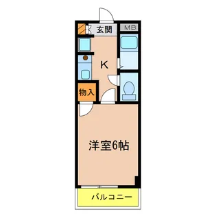 アパートメントハウス戸祭【3階】の間取り