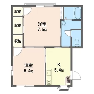 コーポエルム【1階】の間取り