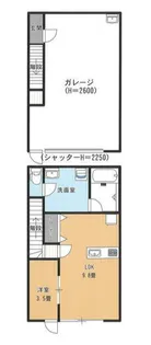 WIPガレージハウスの間取り