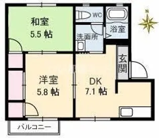 パルティールN【2階】の間取り