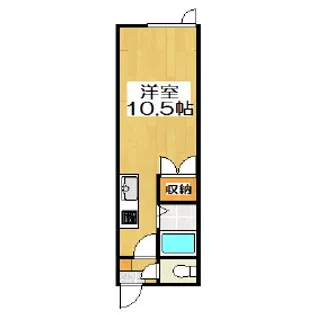 セゾンドフェニックス【1階】の間取り