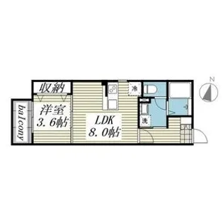 ソルビニャーレ【3階】の間取り