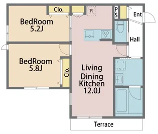 ルミエールテラス【2階】の間取り