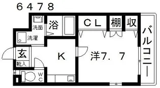 ハートフルOKA【2階】の間取り