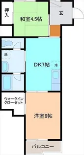 2DKの間取り画像