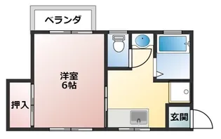 津田沼ハイツ【2階】の間取り