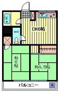 埼玉県蕨市塚越6【アパート】の間取り