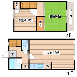 第一コーポ相原【1階】の間取り