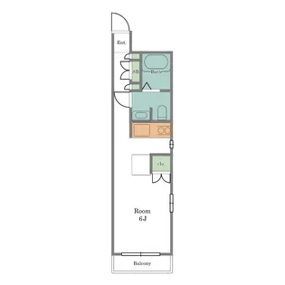 ハウス中屋【1階】の間取り