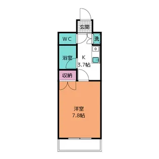 第2サンハイツ通町【4階】の間取り