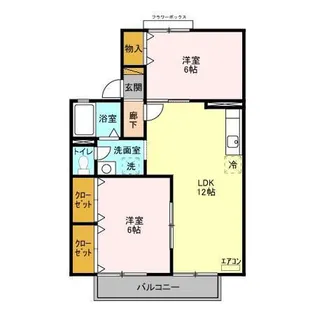 カーサみつわ台 D【2階】の間取り