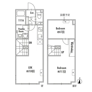 GRAN PASEO下北沢II(グランパセオ下北沢)【1階】の間取り