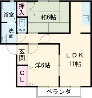 サンガーデン創 II【1階】の間取り