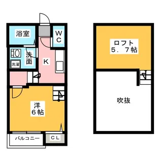 Creo Baker庄内通【2階】の間取り