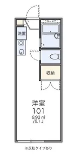 レオパレスセブン(10538)【1階】の間取り