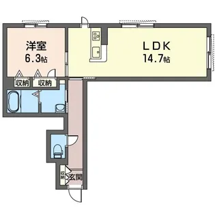 Luana茅ヶ崎【1階】の間取り
