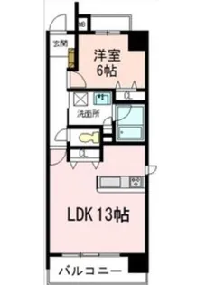 ハピネス城北【2階】の間取り