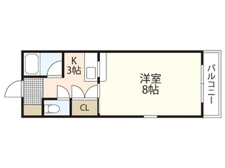 1Kの間取り画像