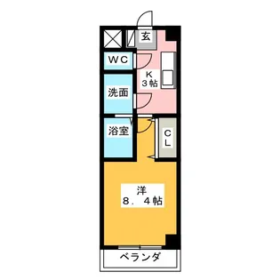 フィオーレのまII【3階】の間取り