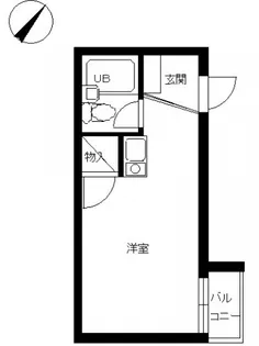 スカイコート町屋【3階】の間取り
