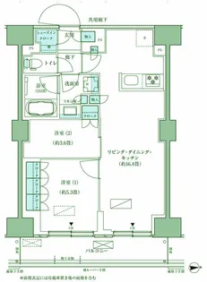 パークアクシス品川天王洲アイル【7階】の間取り