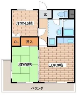 サンライズ成田【1階】の間取り
