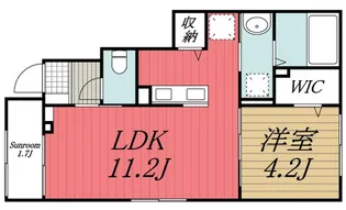 千葉県市原市姉崎【アパート】の間取り