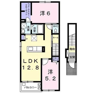 Lierre淀南I【2階】の間取り