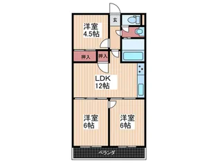 白島コーポ(303)【3階】の間取り