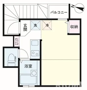 東京都目黒区碑文谷5【アパート】の間取り