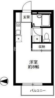 東京都北区滝野川2【アパート】の間取り