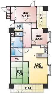 スターヒル文京【4階】の間取り