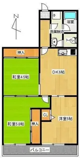 サンハイム厚生町【4階】の間取り